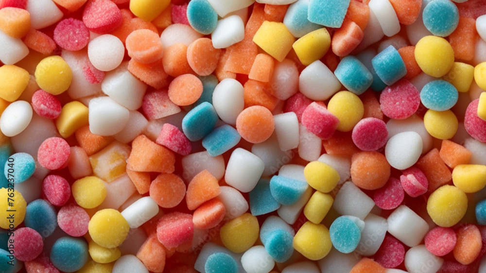 Many sweet colorful candies Many sweet colorful candies