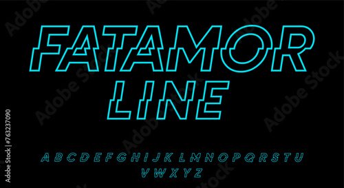 Line Glitch display font