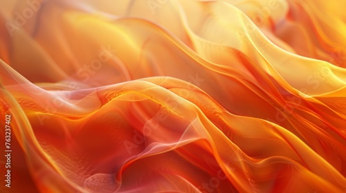 Abstract background. Beautiful dancing abstract shapes and bright orange colors