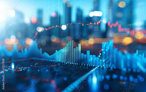 Detailed graphic representation of market data illustrating a rise in worth, symbolizing positive outlook from investors and economic growth