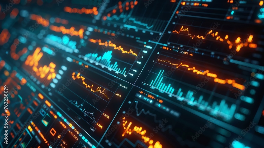 A comprehensive look at a financial display on a laptop screen, showcasing up-to-the-minute worldwide economic information