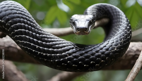 A King Cobra With Its Body Coiled Tightly Around A Upscaled 5