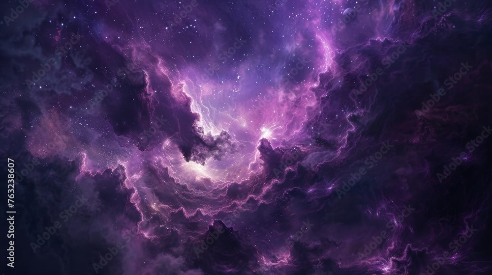 Vibrant galactic nebula