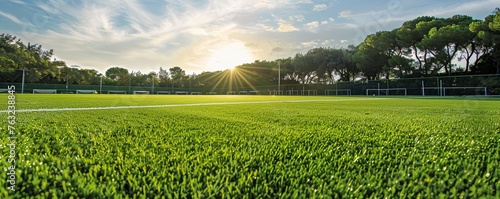 Maintenance of green sports fields and pitches using sustainable resources and practices.