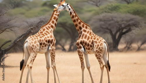 A Giraffe With Its Tail Flicking Annoyed Upscaled