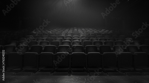 Empty theater seats, each one a silent witness to past performances.