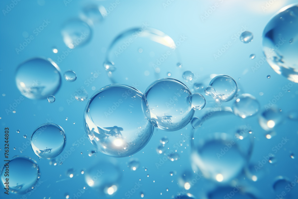 Numerous air bubbles were rising from the water. Numerous air bubbles were rising from the water.