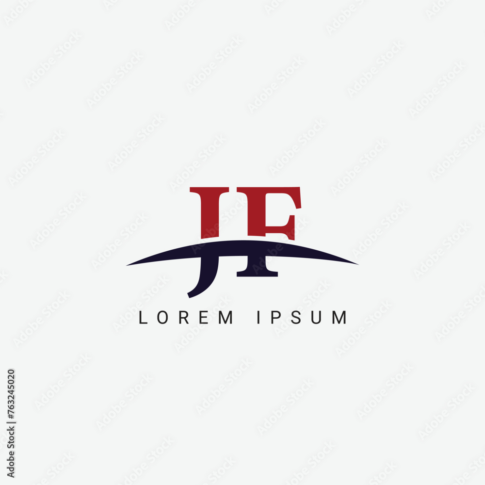 Initial J F, JF Letter Logo design vector template, Graphic Symbol for Corporate Business Identity Initial J F, JF Letter Logo design vector template, Graphic Symbol for Corporate Business Identity