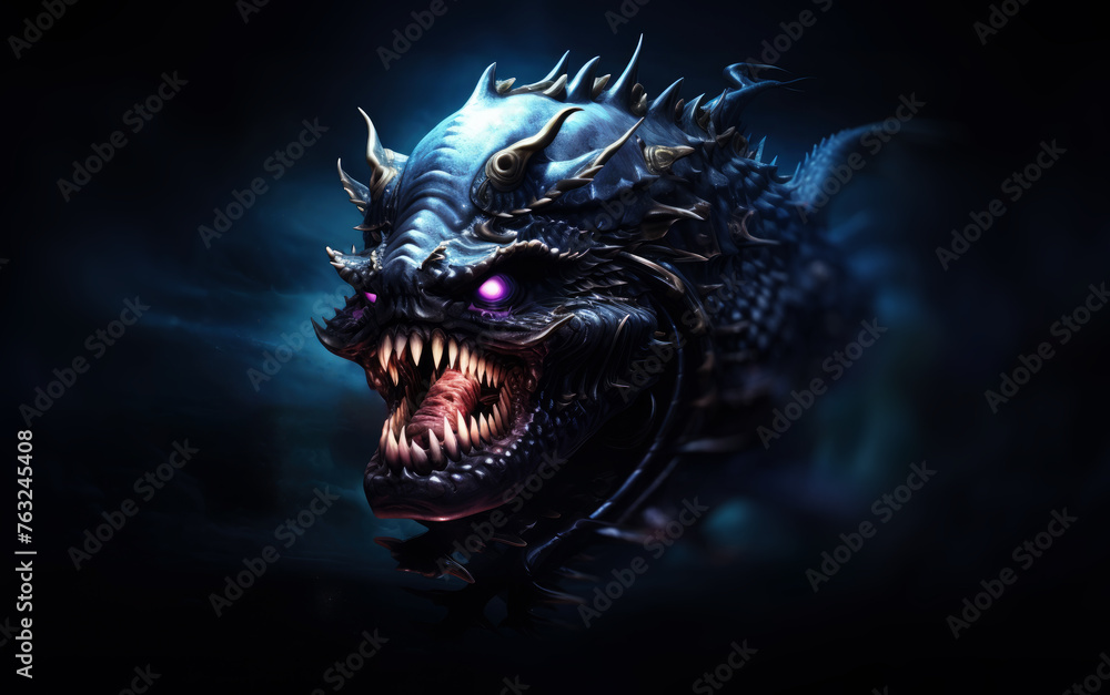 Obraz premium Deep sea monster.