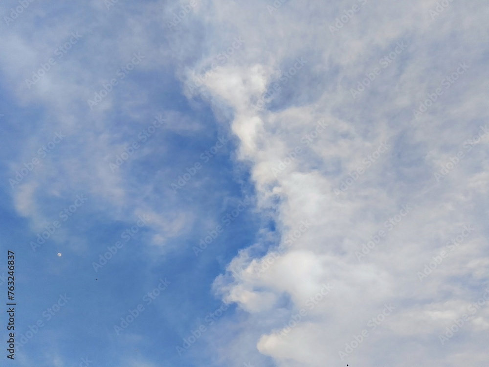 blue sky with clouds