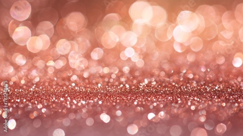 a rose gold glitter gradient background creating a festive and luxurious atmosphere, suitable for beauty product backgrounds or celebratory graphic design elements.