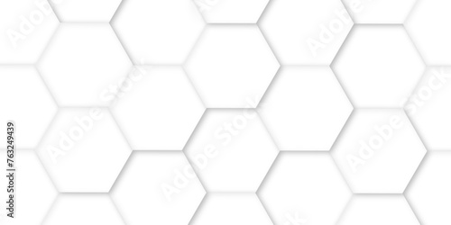 3d hexagonal structure futuristic white background and embossed hexagon abstract with hexagon background. honeycomb hexagonal background. Hexagon shape, white, shiny black. hexagon pattern shape.