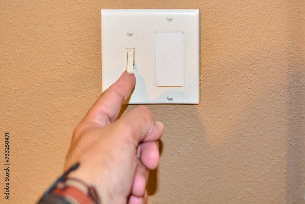 Turning on the light in the room Turning on the light in the room