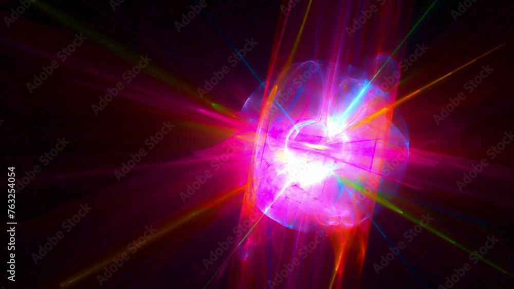 custom made wallpaper toronto digitalmoderne energievolle leuchtende Lichtstrahlen, Design, Hintergrund, Licht, Laserstrahlen, Energie, rot, violett, schwarz