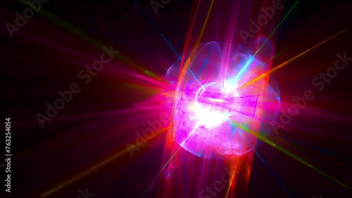 Wallpaper Mural moderne energievolle leuchtende Lichtstrahlen, Design, Hintergrund, Licht, Laserstrahlen, Energie, rot, violett, schwarz
 Torontodigital.ca