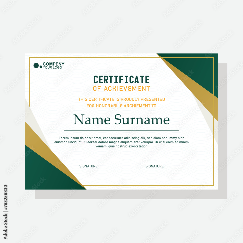 modern certificate template modern certificate template