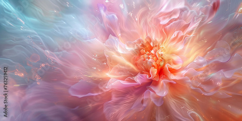 Surreal Blossom Radiance  A Vibrant Fusion of Light and Color Banner