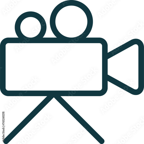 film camera icon vector. symbol, sign