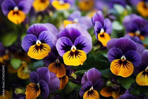 pansy flower close up - flower background