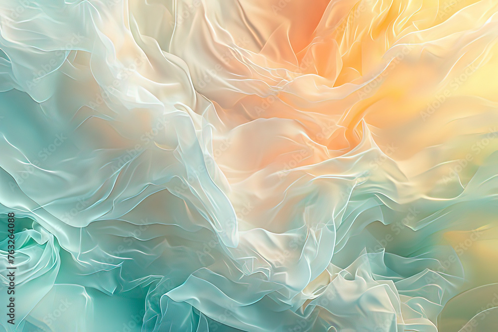 A colorful wave background. AI technology generated image