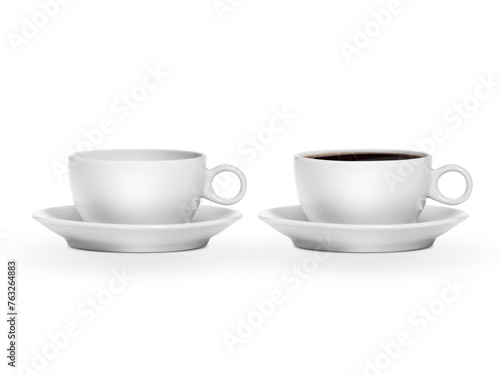 Cup of coffee, transparent background