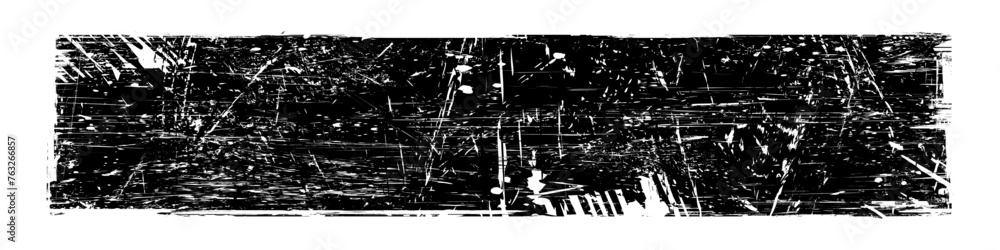 Black Distressed Scratched Grunge Vector Brush Stroke Banner Black Distressed Scratched Grunge Vector Brush Stroke Banner