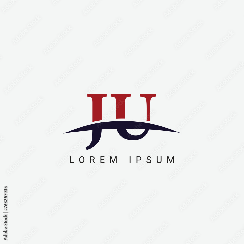 Initial J U, JU Letter Logo design vector template, Graphic Symbol for Corporate Business Identity Initial J U, JU Letter Logo design vector template, Graphic Symbol for Corporate Business Identity