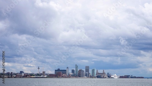 Liverpool Skyline and River Mersey
