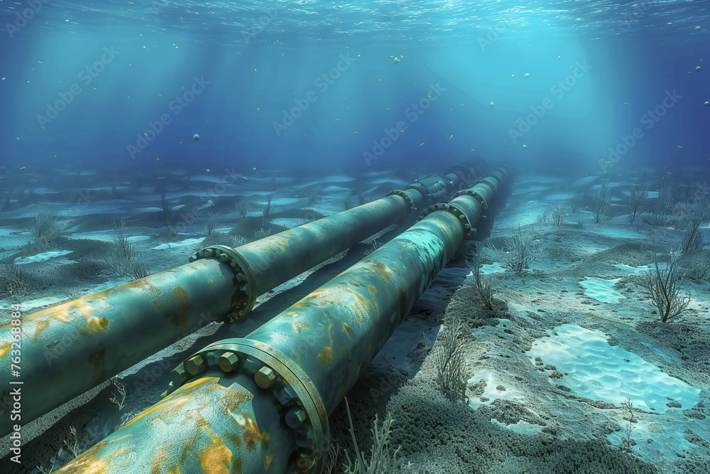 Subsea oil and gas pipeline metal conduit for underwater Subsea oil and gas pipeline metal conduit for underwater