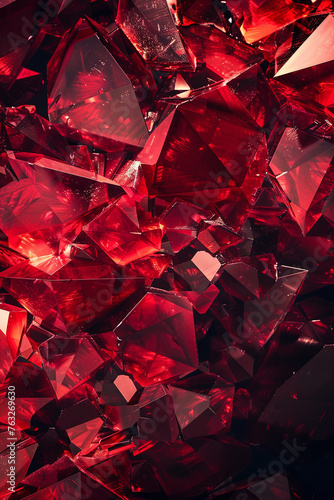 Red crystal pattern for background