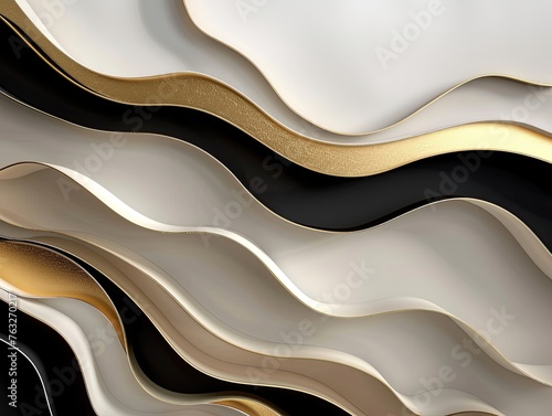 Abstract background with wavy lines in elegant colors 