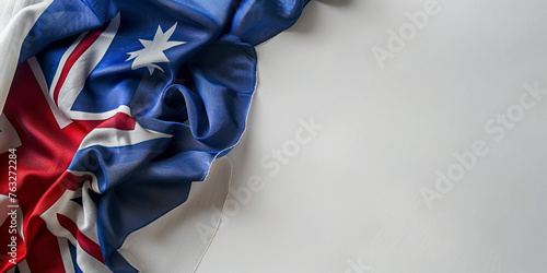 Australia - flag with copyspace for your text, white background. photo