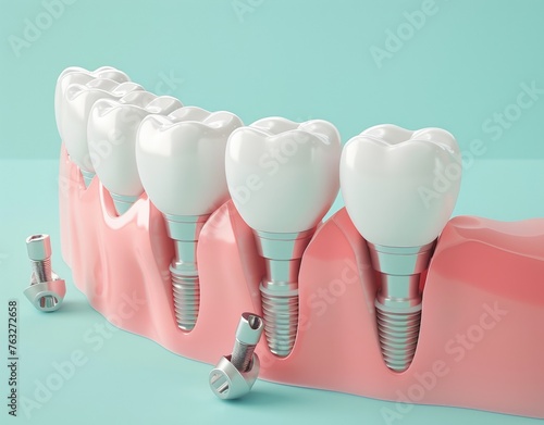 Dental Implants Concept