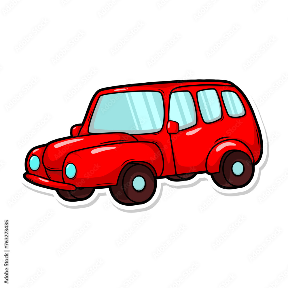 cartoon cute car transportation illustration art


