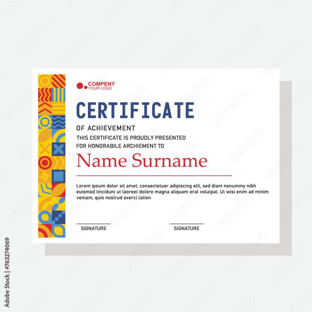 modern certificate template modern certificate template