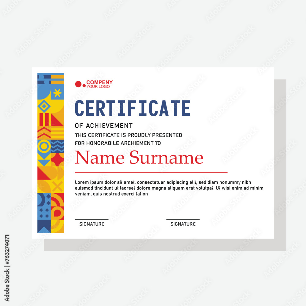 modern certificate template modern certificate template