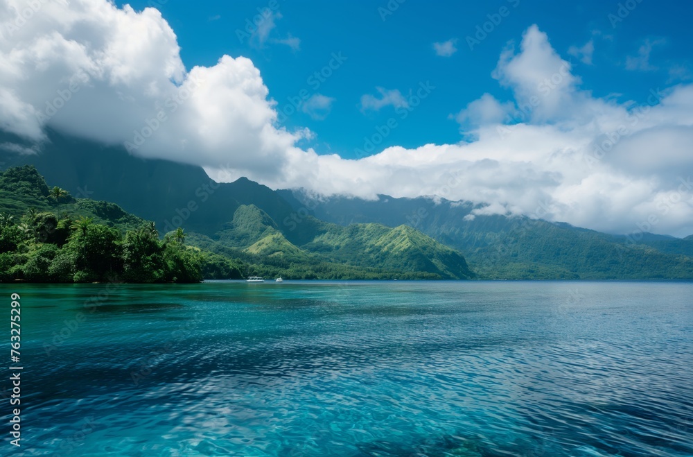 Island serenity in French Polynesia Island serenity in French Polynesia