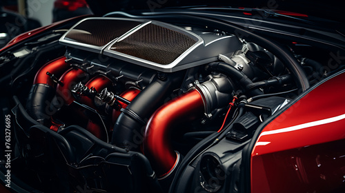 a high-performance air intake on a sports car. © Transport Images