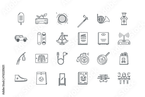 French,Graduate,Heart,Ice,Jury,Katana,Magazine,Mirror,Package,Package,Pan,Perfume,Power,Ribs,Router,Scales,Scenario,Sextant,Skateboard,Sneakers,Snowdrop,Sport,Sprout,Sun,Tomahawk, ax,set of icons