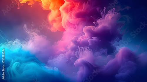 colorful smoke