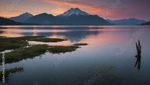 Mountain Lake: Stunning Landscape with Reflections