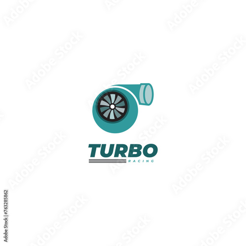 turbo racing logo art design vector template