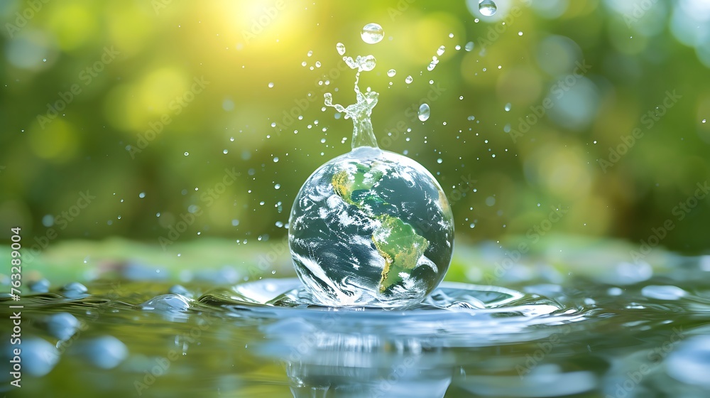 World Water Day Concept. Every Drop Matters. environment day, and global warming concept. World Water Day Concept. Every Drop Matters. environment day, and global warming concept.
