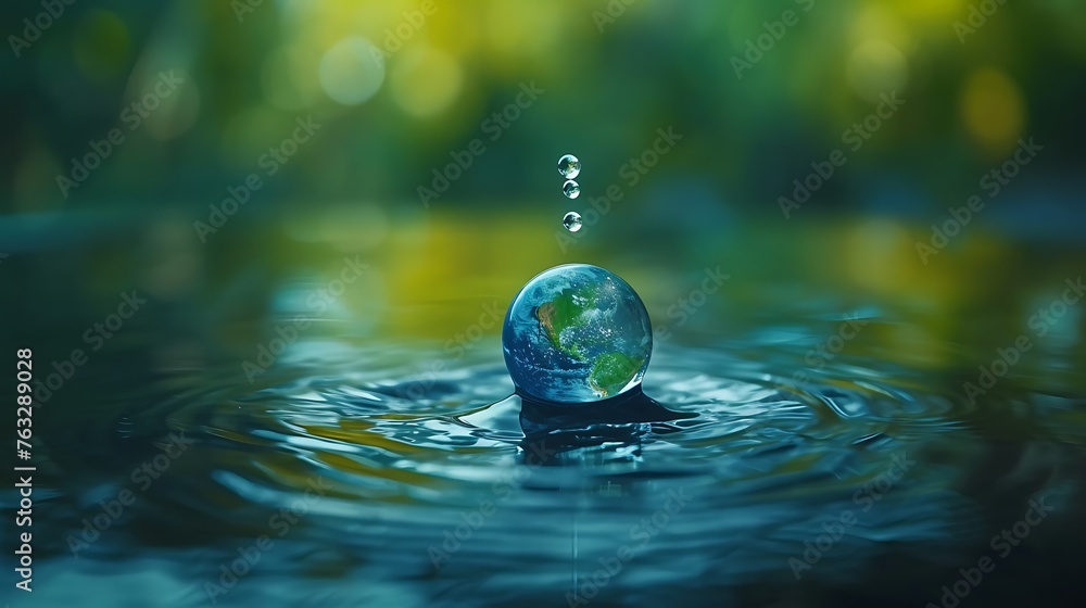 World Water Day Concept. Every Drop Matters. environment day, and global warming concept. World Water Day Concept. Every Drop Matters. environment day, and global warming concept.