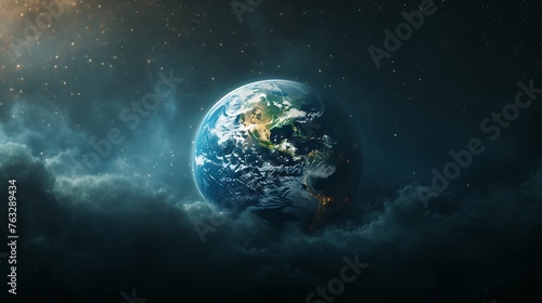 Planet Earth climate change disaster concept © Irfan Hameed