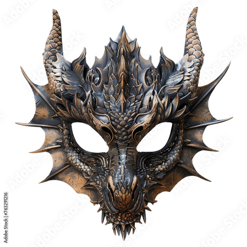dragon mask cut out