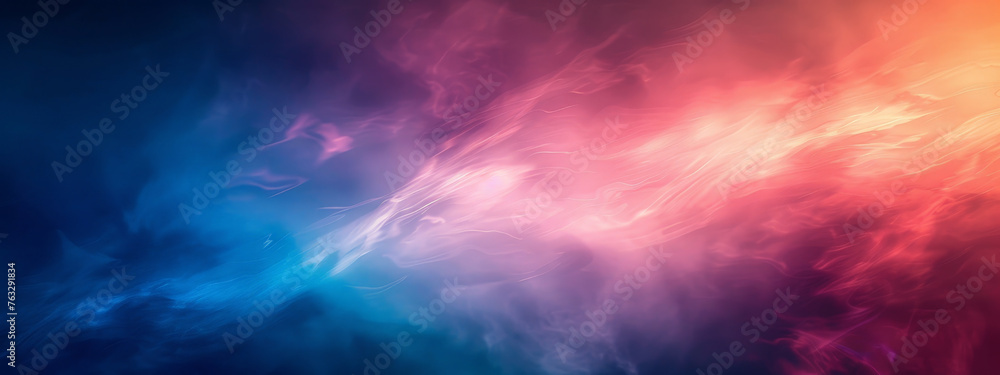 A colorful space background with a red and blue swirl