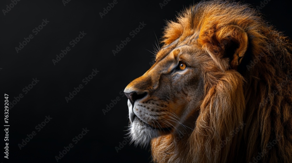 High Contrast Portrait of Lion High Contrast Portrait of Lion