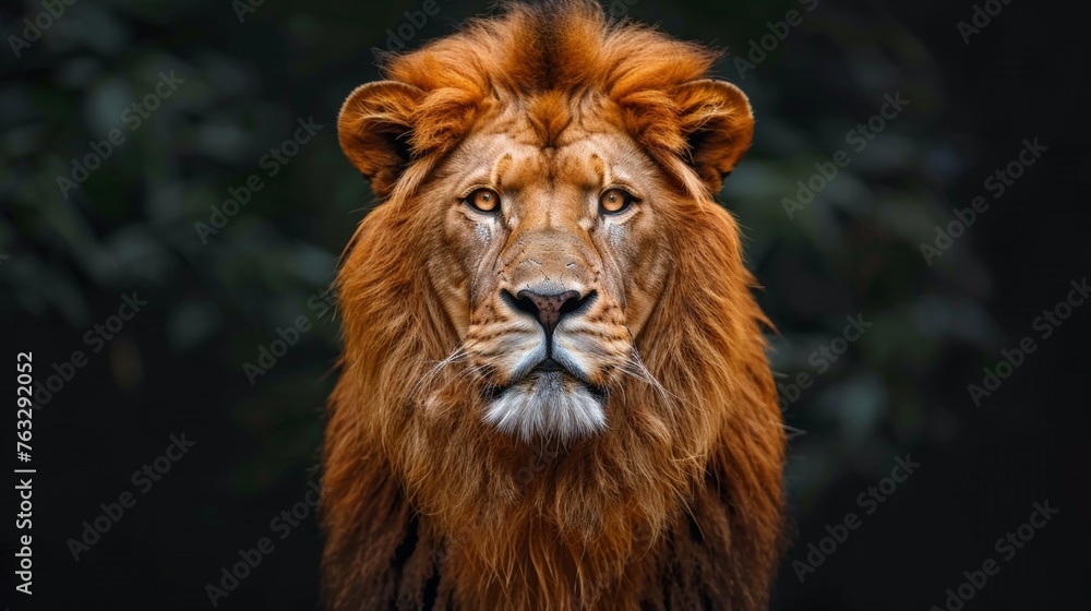 Obraz premium High Contrast Portrait of Lion