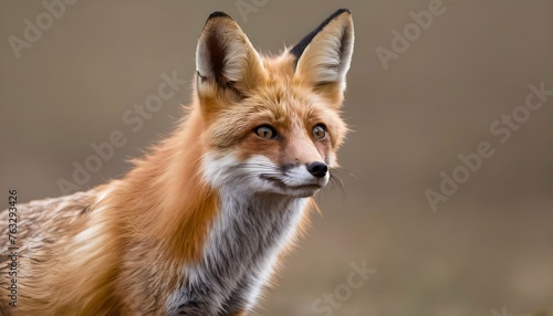 A Fox With Its Ears Back Scared Upscaled 3 © Esra
